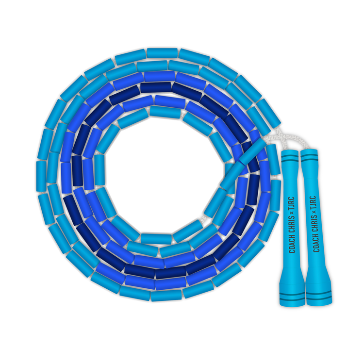 JUN AND ROPE 青 M メッシュ Aquamarine Beaded Rope - Coach Chris | The Jump Rope Company